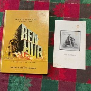 Vintage The Making of Ben Hur Book and Program